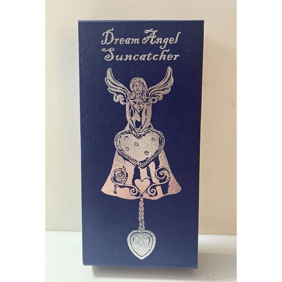 Dream Angel Suncatcher Hanging Ornament Yellow Stone Elegant Silver Ornament - Picture 8 of 13